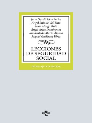 cover image of Lecciones de Seguridad Social